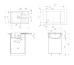 Кухонная мойка из искусственного камня Uperwood Симпл (Simple) UPD-302-308, черная