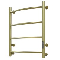 Полотенцесушитель электрический Оттимо Рикурва 1350060GBR4EN 50*60 диммер справа, золотой браширован  