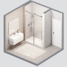 Душевая дверь RGW SV-015Gr (Прозрачное, 1200мм)  
