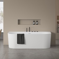 Ванна акриловая Vincea VBT-703-1800, 1800*800*585, цвет белый, щелевой перелив, слив белый