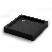 Душевой поддон Veconi Tezeo acrylic TZ-52B, 1000x1000x150, акрил, черный