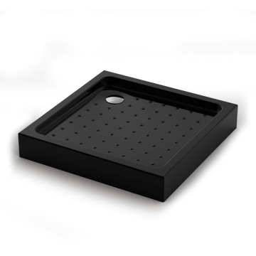 Душевой поддон Veconi Tezeo acrylic TZ-52B, 1000x1000x150, акрил, черный