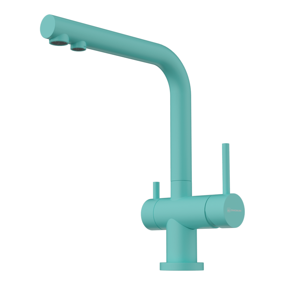 Смеситель для кухни Omoikiri Nagano-AZ латунь/azur blue