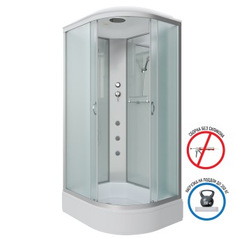 Душевая кабина Niagara Classic NG-33184-14LG (110х80х215) средний поддон(26см),стекло матовое,4 места