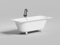 Ванна встраиваемая ORNELLA AXIS 170x75 покраска по RAL полностью S-Stone Матовое