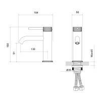 Смеситель для раковины Timo Saona 2461/19F розовое золото