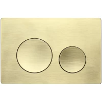 Кнопка смыва Veconi FLUSH V2, золото брашинг