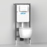 Унитаз ABBER Rechteck AC1201T подвесной белый, безободковый, смыв торнадо