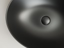 Умывальник чаша накладная овальная (цвет Черный Матовый) Element 520x395x130мм