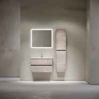 Тумба подвесная SANCOS Urban 890х450х550, c двумя ящиками оснащенными доводчиками, дуб галифакс натуральный , арт. UR90EG