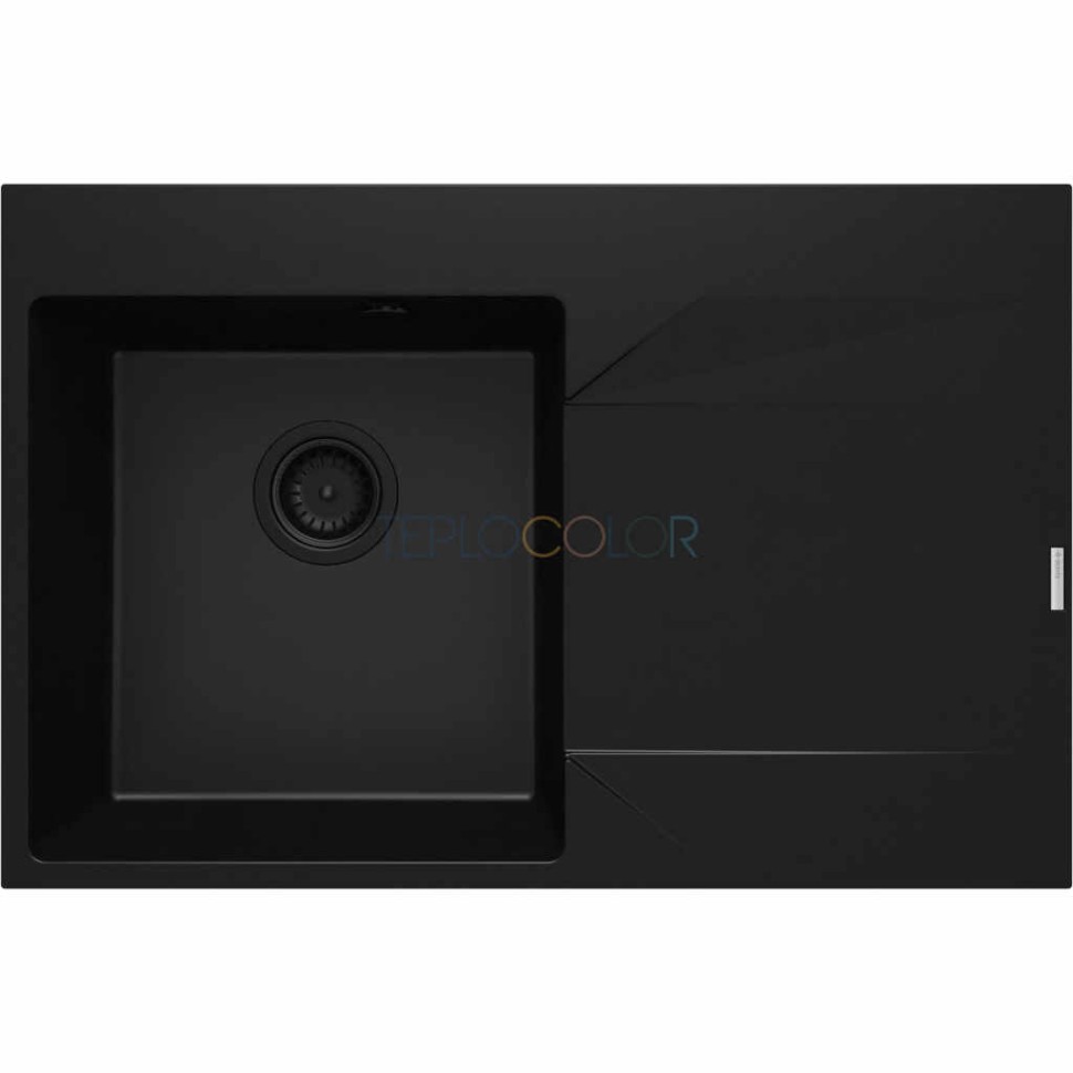 Гранитная мойка, 1-чаша с осушкой - правый