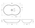 Накладная раковина BelBagno BB1334