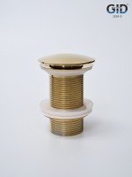 Донный клапан Gid без перелива G100 73301K золото 7x7x10