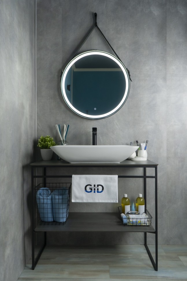 Раковина Gid N9122 51124 накладная белая 71x40x14