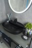 Раковина Gid Bm1346 53345 накладная черная матовая 61x41x14