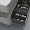 База под раковину Vincea  Caprise 1000 подвесная, 1 выкатной ящик soft close, светло-серый матовый