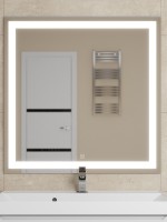 Зеркало для ванной с подсветкой Uperwood Tanos 80х80 см, квадратное, сенсор/антизапотевание/без рамы