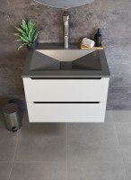 Раковина для ванной Uperwood Geo 80 см, графит