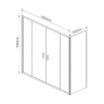 Душевой уголок Garda VSR-1G21020CL, 2000*1000, хром, стекло прозрачное