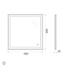 Зеркало BelBagno SPC-GRT-600-600-LED-TCH
