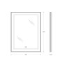 Зеркало BelBagno SPC-KRAFT-600-800-LED-TCH-WARM-NERO