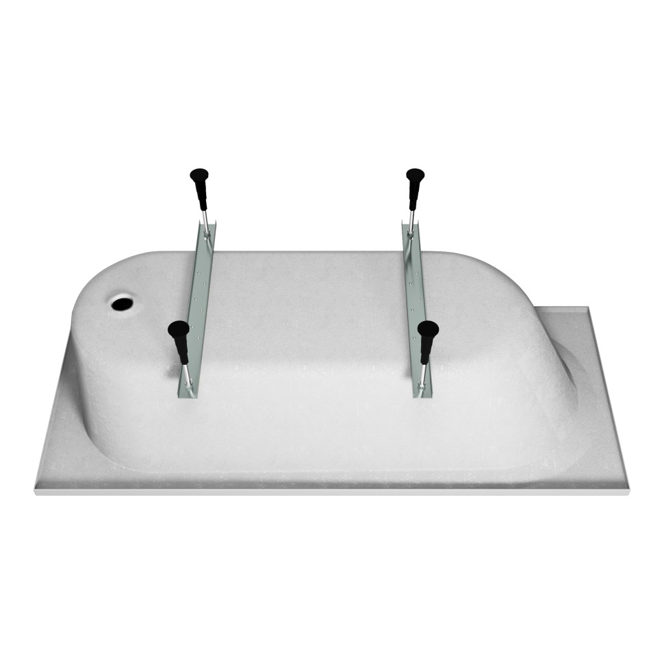 Ванна акриловая Vincea VBT-2B170-LG с ножками 1700*700*480, пристенная, цвет белый