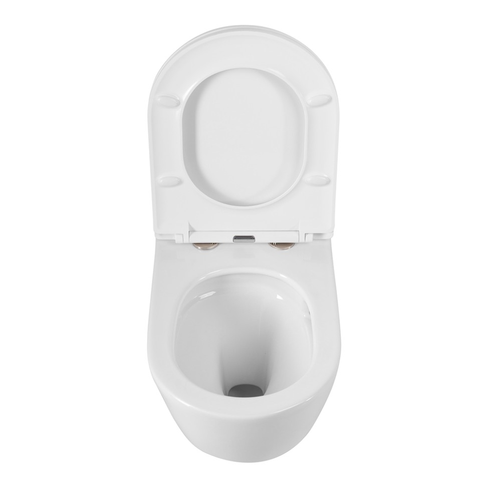 Унитаз подвесной безободковый с сиденьем CEZARES RELAX CZR-3806-53-TH-TOR/SC