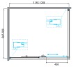 Душевой уголок BelBagno DUE-AH-1-120/90-C-CR