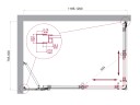 Душевой уголок BelBagno LUCE-AH-21-120/80-C-Cr