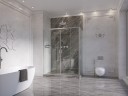 Душевое ограждение Ambassador Forsa 17021113AX-120AX (180х120х200) прямоугольник,хром,стекло прозрачное,раздвижная,2 места