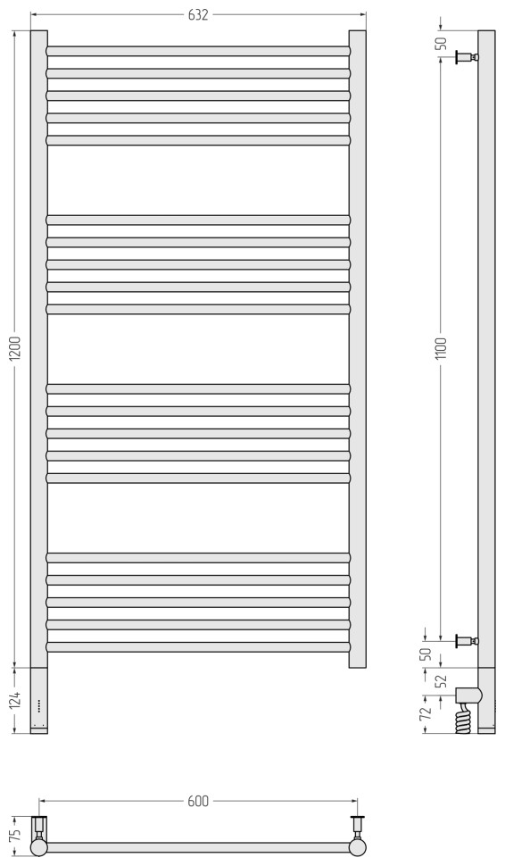 Богема 3.0 прямая 1200х600 МЭМ левый