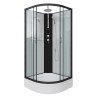 Душевая кабина Niagara Classic NG-6702-14BKT (100х100х210) средний поддон(26см),черный,стекло прозрачное,4 места