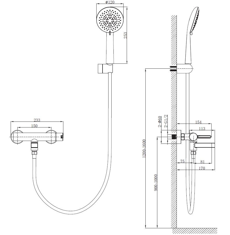 Смеситель для ванны Рондо (Rondo) VTFW-1R2BN, брашированный никель