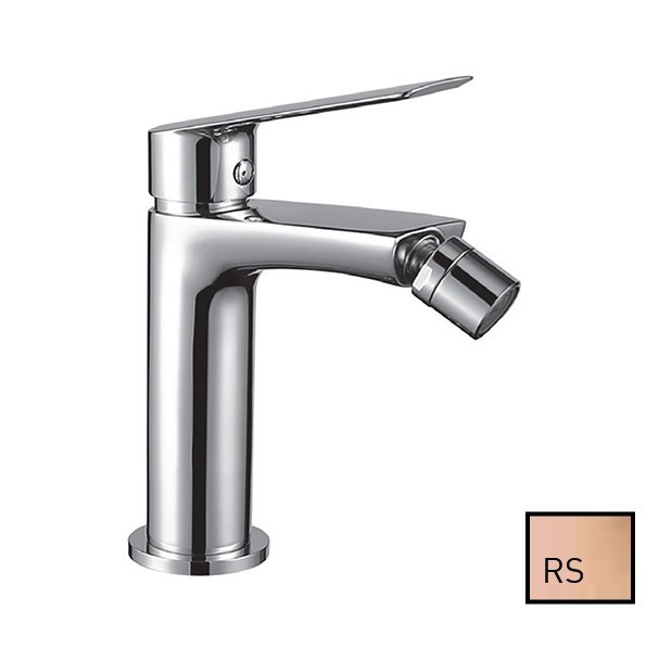 Смеситель для биде Demm SLEEK, однорычажный, с донным клапаном, шлифованное розовое золото  