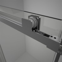 Душевой угол Veconi Rovigo RV-075GR, 1800х1000х2000 графит брашинг, стекло прозрачное