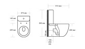 Унитаз-компакт MILLEAU Ferme MYL2055GW с микролифтом (белый глянец)
