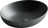 Умывальник чаша накладная овальная (цвет Темный Антрацит Матовый) Element 520x395x130мм