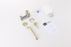 Смеситель ABBER Wasser Kreis 316 AF8112BG-M для раковины скрытого монтажа, брашированное светлое золото