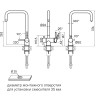 Смеситель для кухни WETTER, антрацит, We213030-AN, Paulmark