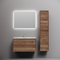 Тумба подвесная SANCOS Marmi 2.0 890х445х520 с двумя ящиками оснащенными доводчиками скрытого монтажа, дуб чарльстон, арт.MR2.090ECH