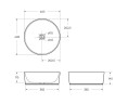 Накладная раковина BelBagno BB1342H300