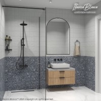 Душевая перегородка IBERICA BLANCA Mod.602 Walk In прозрачное стекло/черный 100х200см (IB602.SB.200.100)