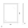 Зеркало BelBagno SPC-GRT-600-800-LED-TCH