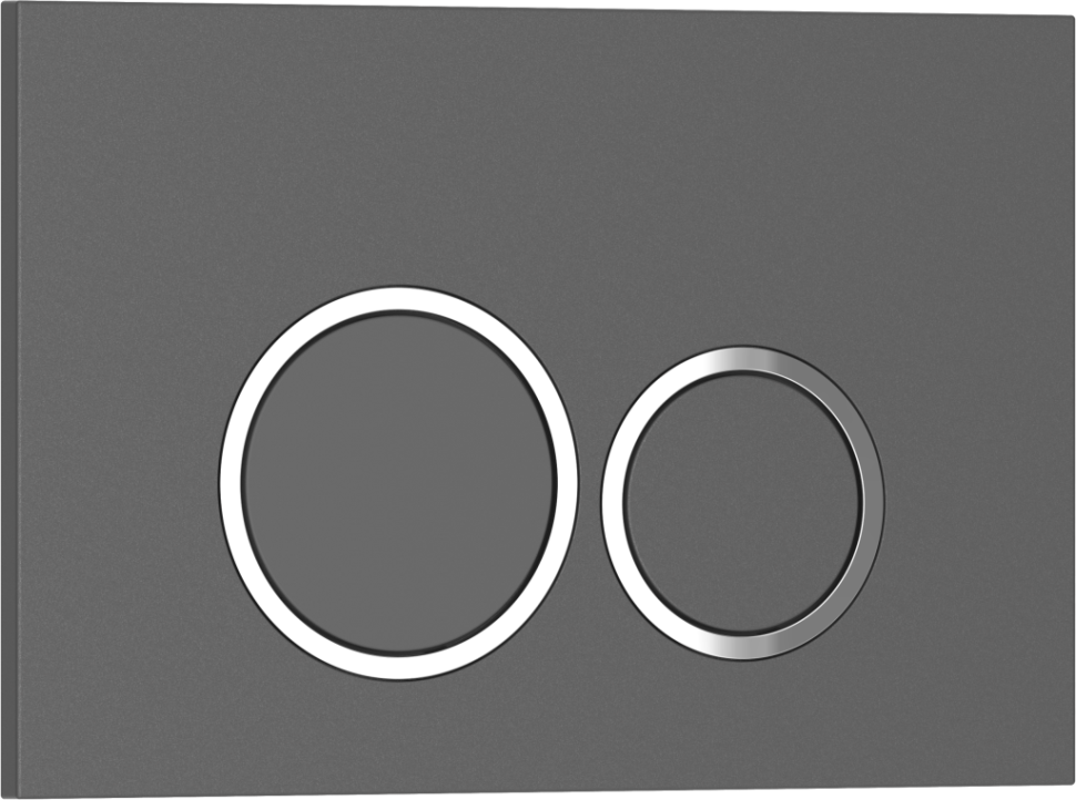 Комплект 3в1 IBERICA BLANCA инсталляция SILENCIO, унитаз BURGOS ALTO белый, кнопка смыва ESTI-O серый матовый (IB001.BRA.231.827)