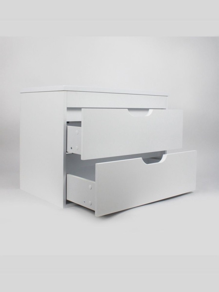 Тумба под раковину для ванной подвесная Uperwood Modul 75х44,4х55 см, белаяатовая