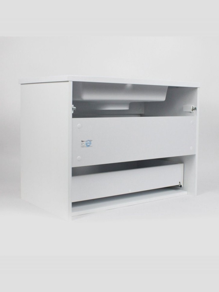 Тумба под раковину для ванной подвесная Uperwood Modul 75х44,4х55 см, белаяатовая