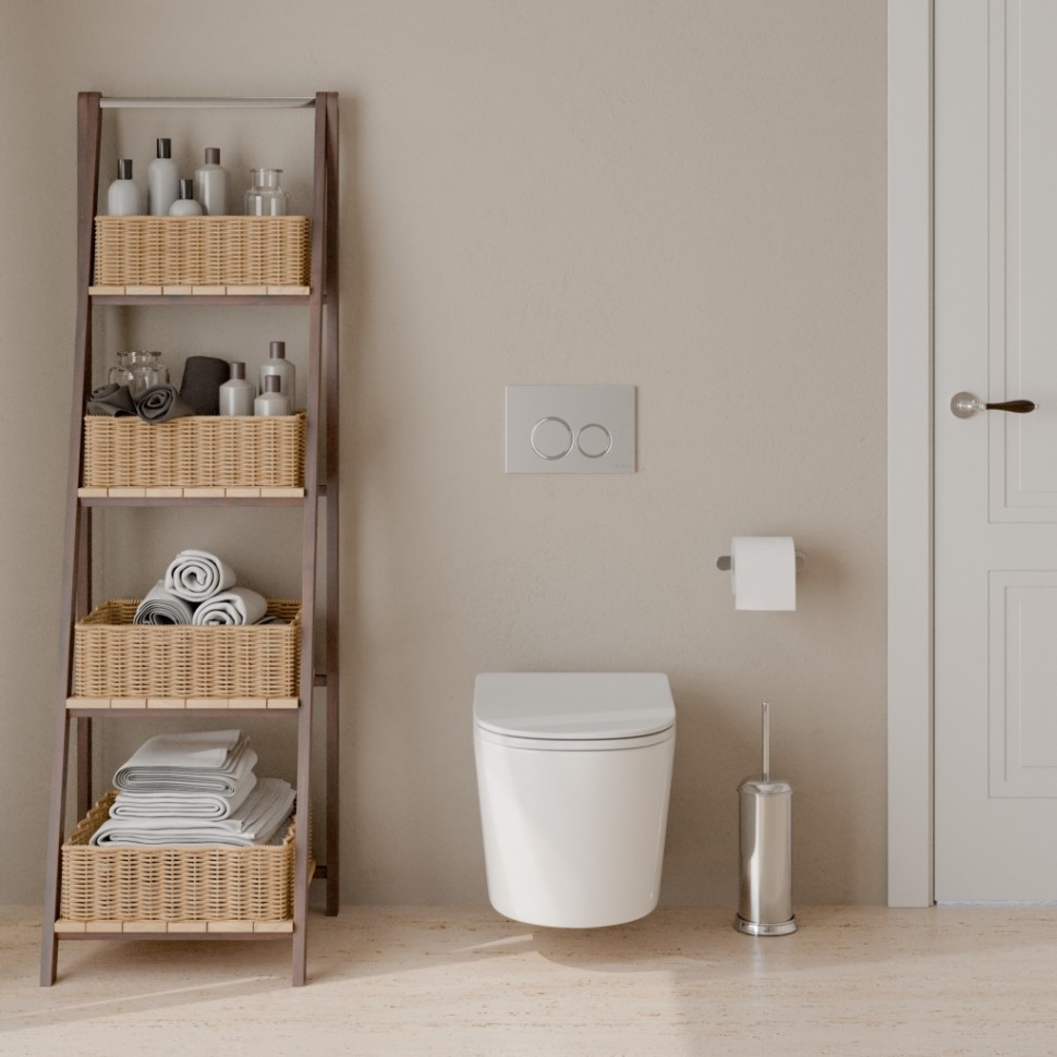 Комплект 3в1 IBERICA BLANCA инсталляция SILENCIO, унитаз BURGOS ALTO белый, кнопка смыва ESTI-O хром матовый (IB001.BRA.234.824)