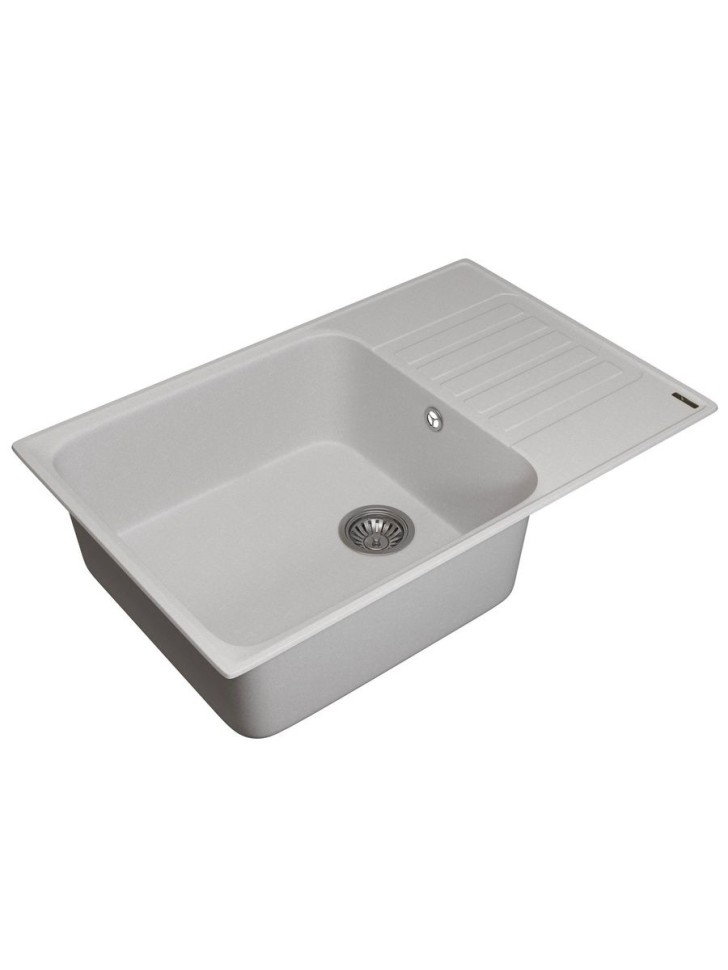 Кухонная мойка из искусственного камня Uperwood UPD-400, прямоугольная, цвет туман