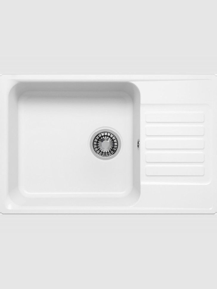 Кухонная мойка из искусственного камня Uperwood UPD-400, прямоугольная, цвет туман