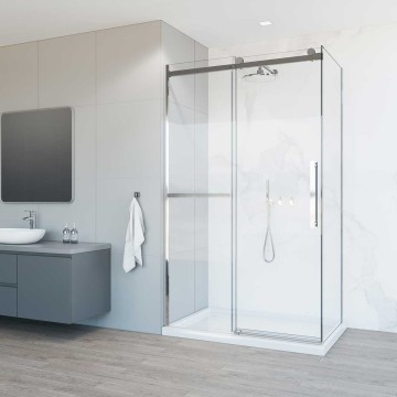 Душевой уголок Комо Софт (Como Soft) VSR-1CS9012CL, 1200*900, хром, стекло прозрачное